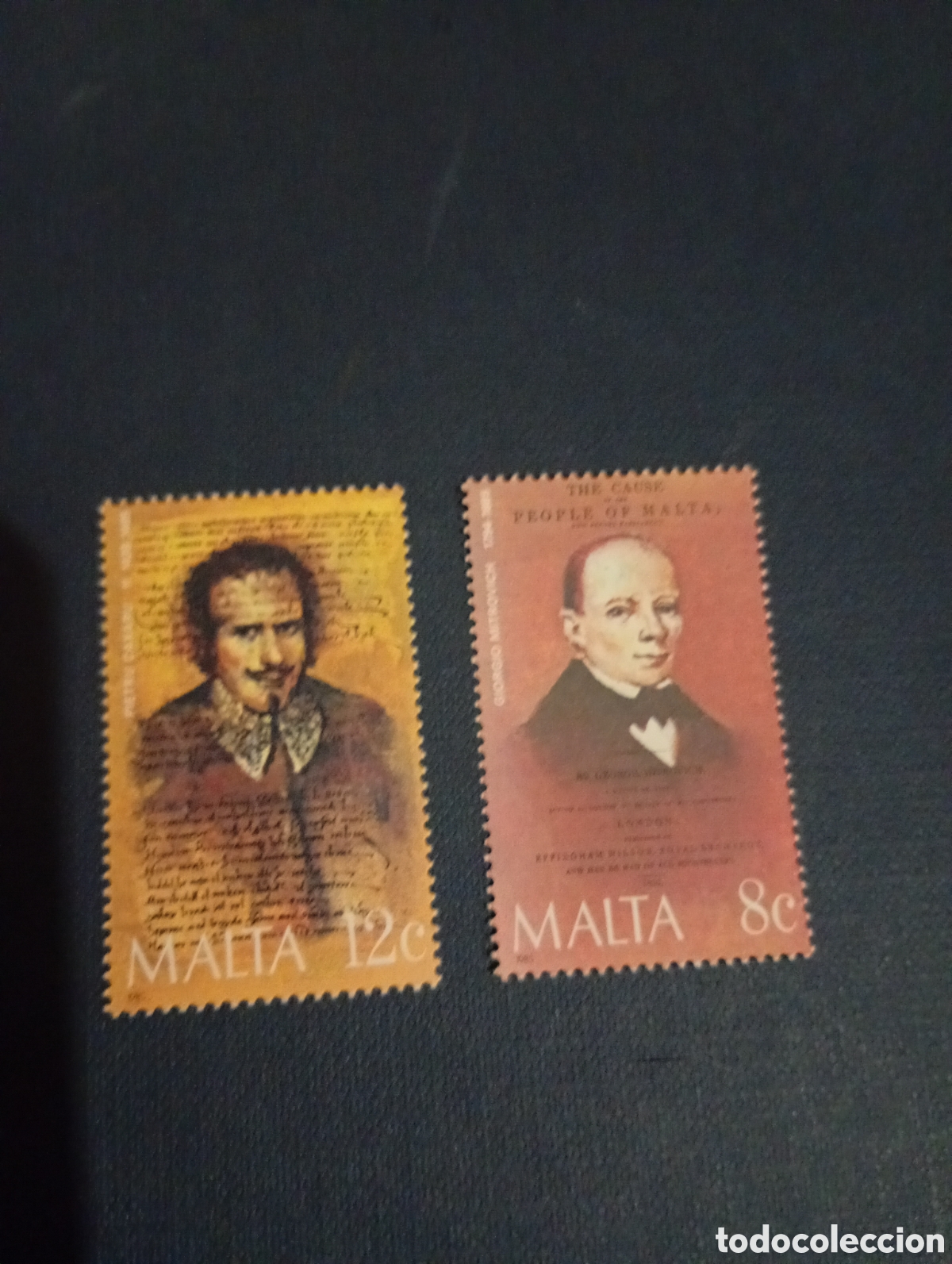 Sellos: Malta personajes. ......... - Foto 1