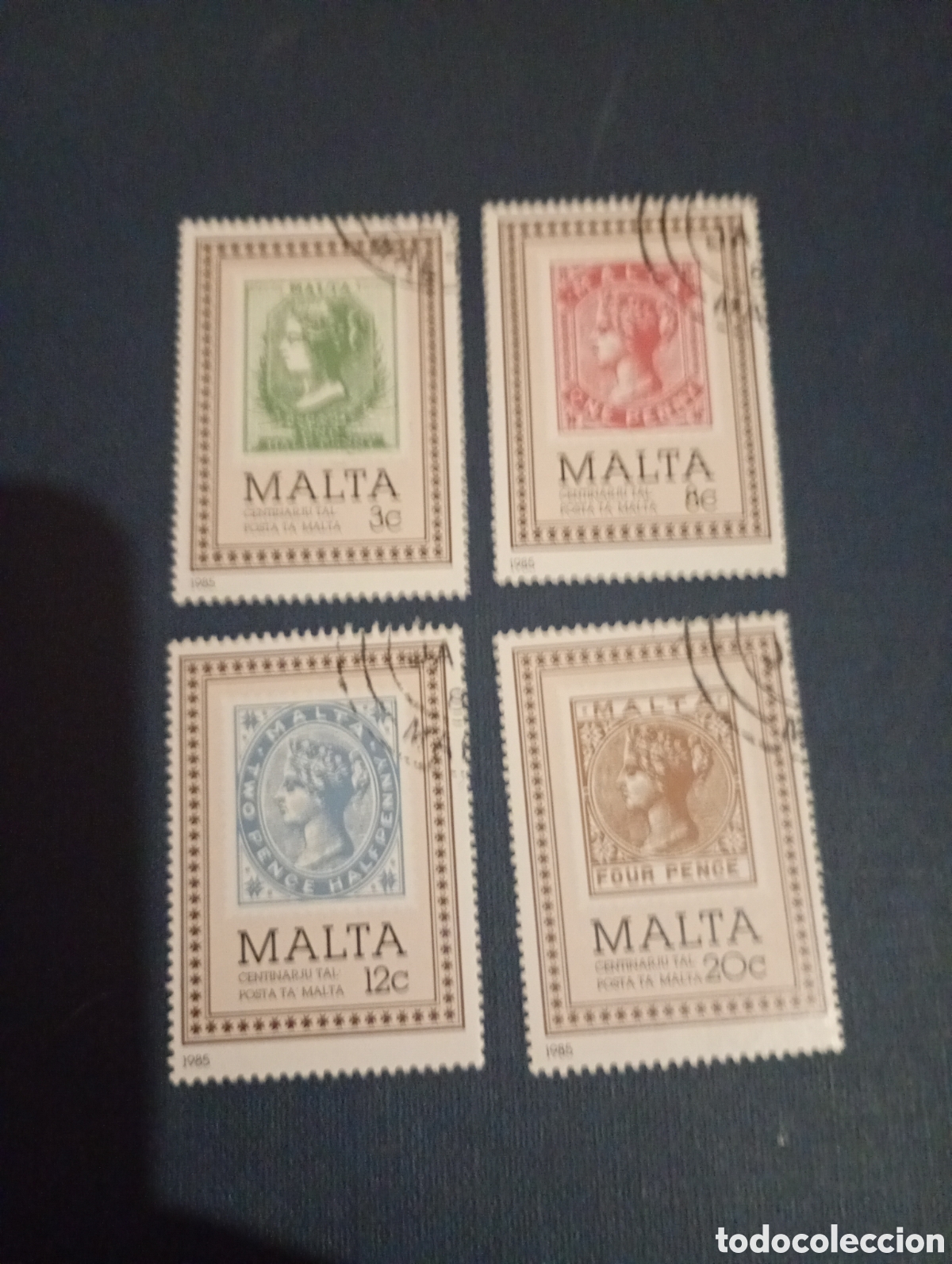Sellos: MALTA 1985 CENTENARIO DEL SELLO DE MALTA - Foto 1