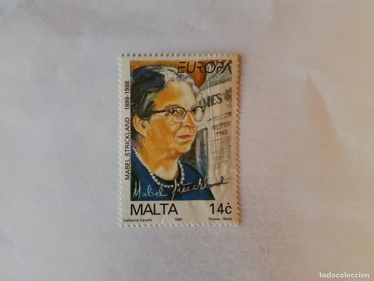 Sellos: A&Ntilde;O 1996 MALTA A SELLO USADO - Foto 1