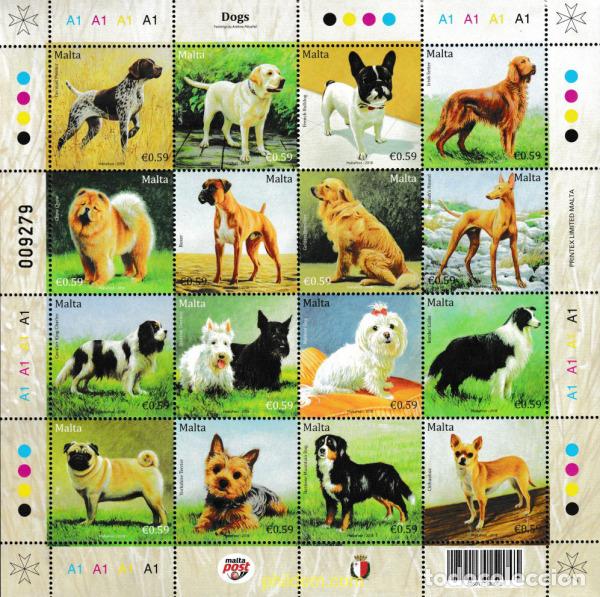 Sellos: 604391 MNH MALTA 2018 PERROS - Foto 1