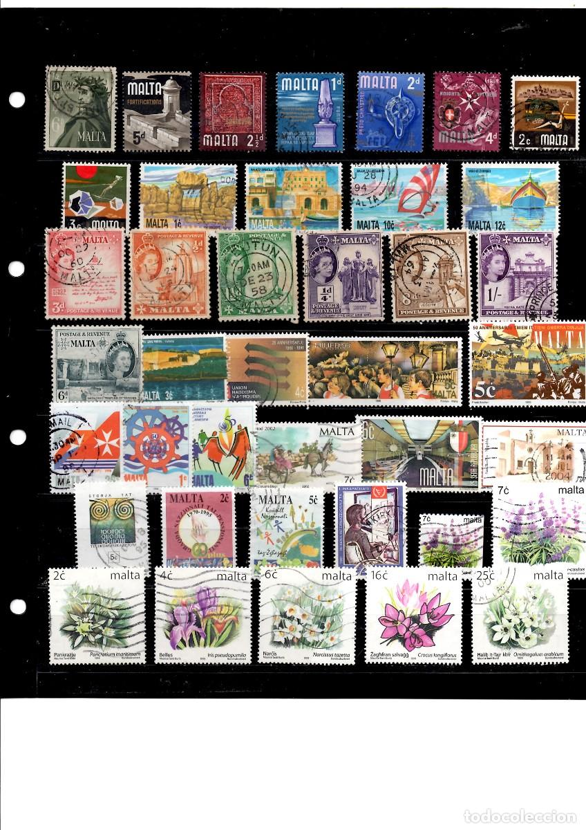 Sellos: Malta, 40 sellos usados - Foto 1