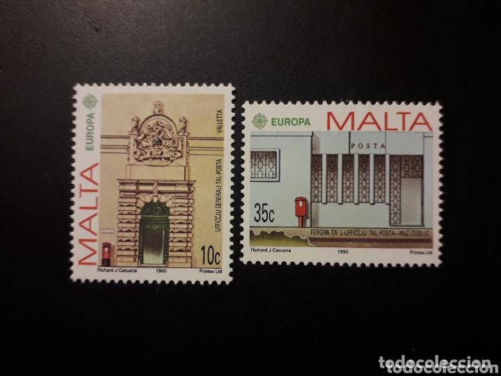 Sellos: Malta 1990 Ivert 810/1 *** Europa - Edificios Postales - Foto 1