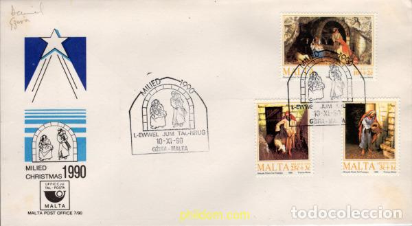 Sellos: 779233 MNH MALTA 1990 NAVIDAD - Foto 1