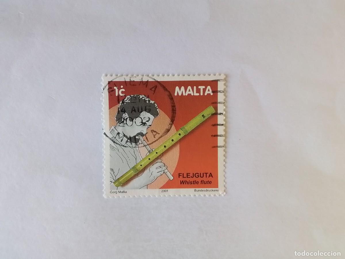Sellos: A&Ntilde;O 2001 MALTA SELLO USADO