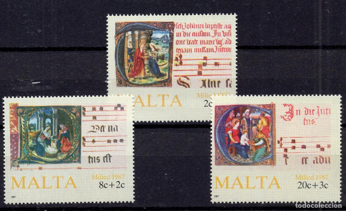 Sellos: MALTA 1987 STAMP MICHEL MT 779-781