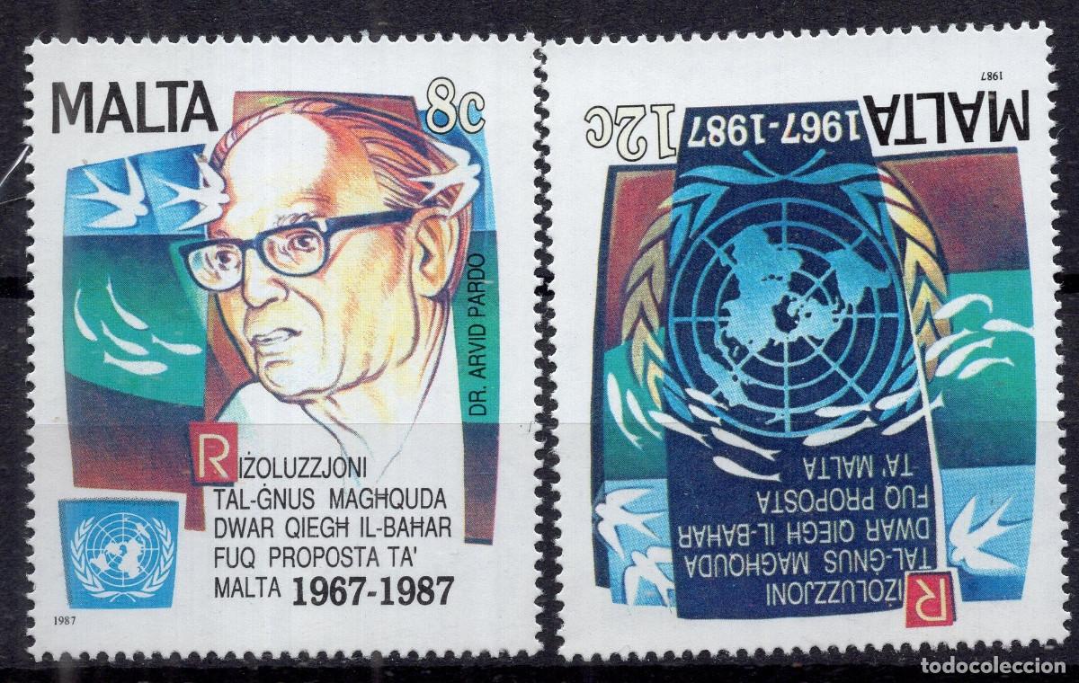 Sellos: MALTA 1987 STAMP MICHEL MT 782-783