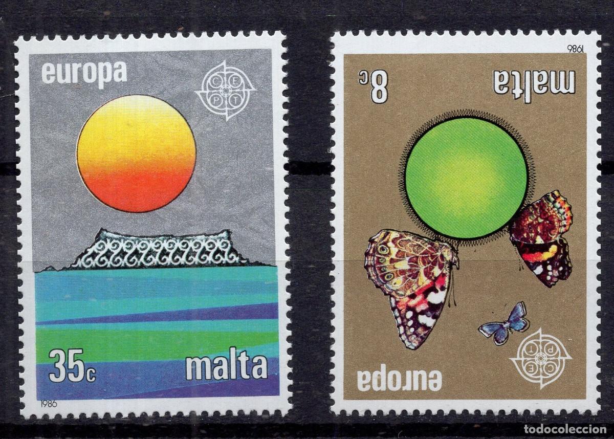 Sellos: MALTA 1986 STAMP MICHEL MT 746-747