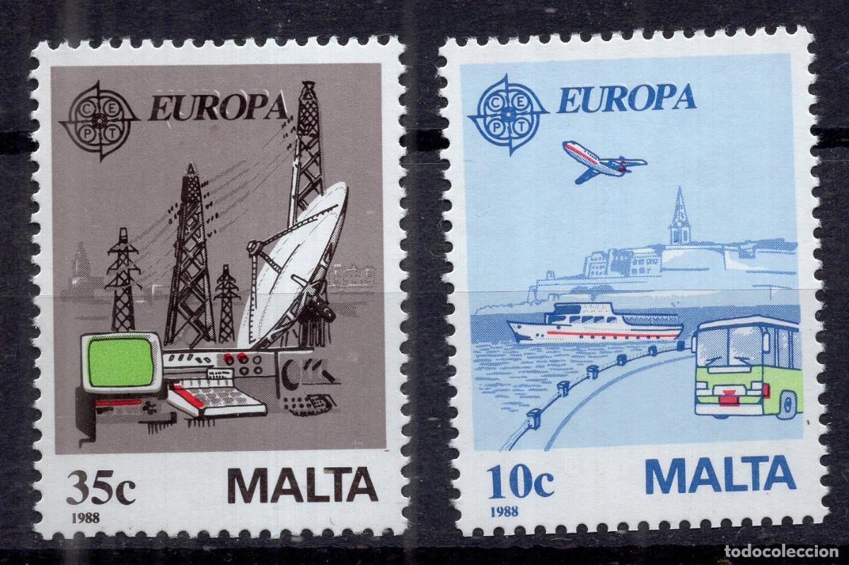 Sellos: MALTA 1988 STAMP MICHEL MT 794-795
