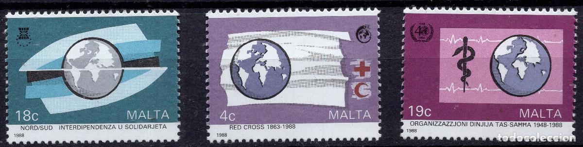 Sellos: MALTA 1988 STAMP MICHEL MT 796-798