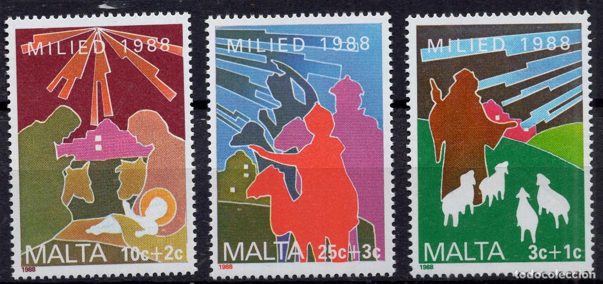 Sellos: MALTA 1988 STAMP MICHEL MT 806-808