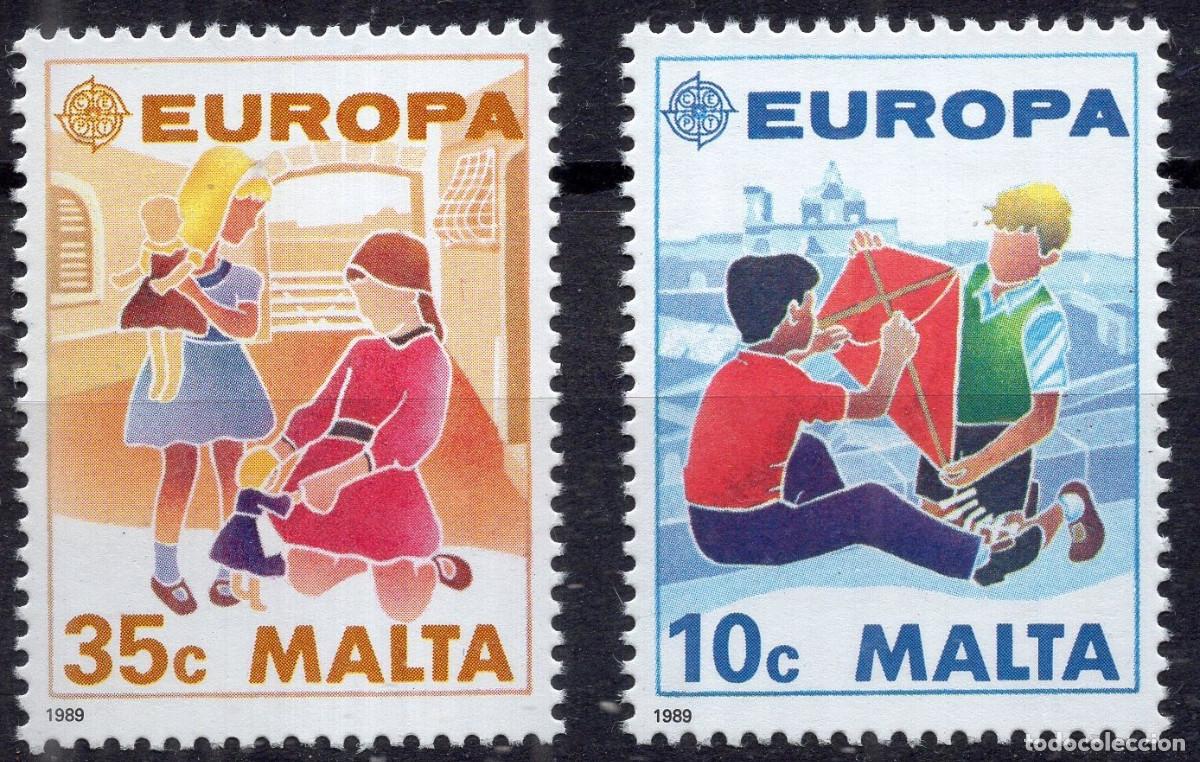 Sellos: MALTA 1989 STAMP MICHEL MT 816-817