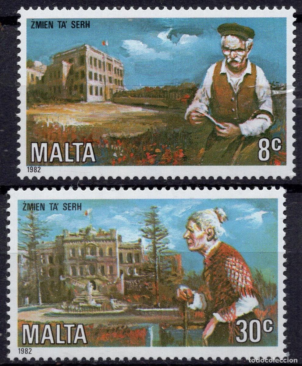Sellos: MALTA 1982 STAMP MICHEL MT 659-660