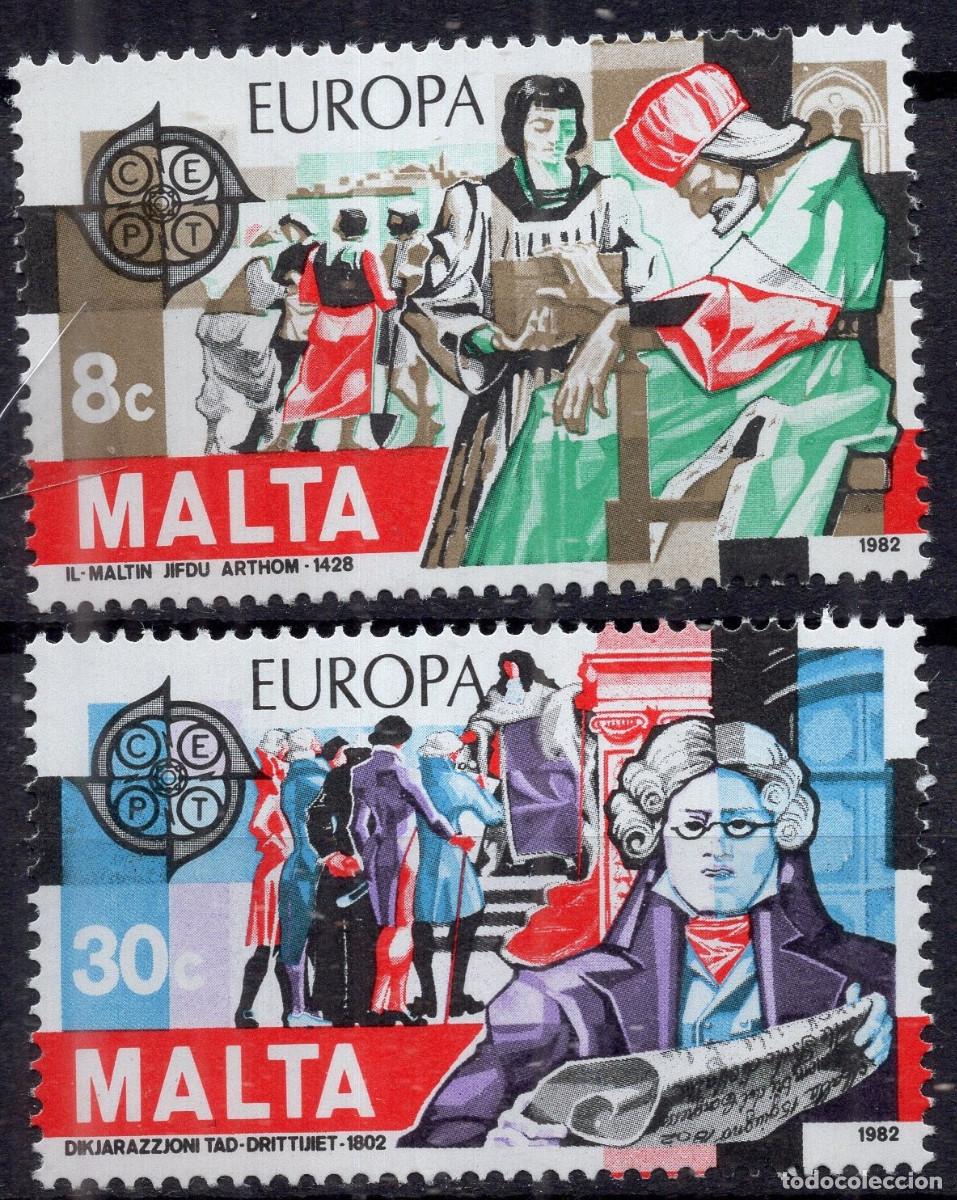 Sellos: MALTA 1982 STAMP MICHEL MT 661-662