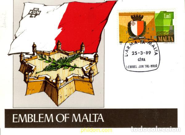Sellos: 786990 MNH MALTA 1989 ESCUDO DE ARMAS DE MALTA