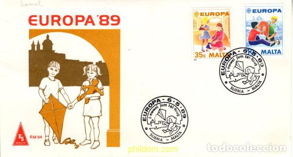 Sellos: 786988 MNH MALTA 1989 EUROPA CEPT. JUEGOS INFANTILES