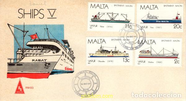 Sellos: 787004 MNH MALTA 1987 HISTORIA DE LA MARINA DE MALTA