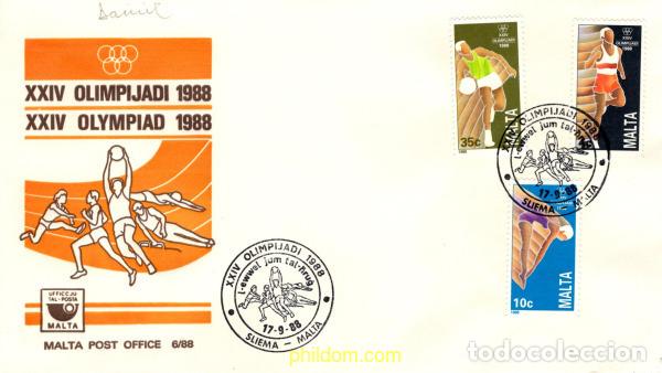 Sellos: 787007 MNH MALTA 1988 24 JUEGOS OLIMPICOS VERANO SEUL 1988