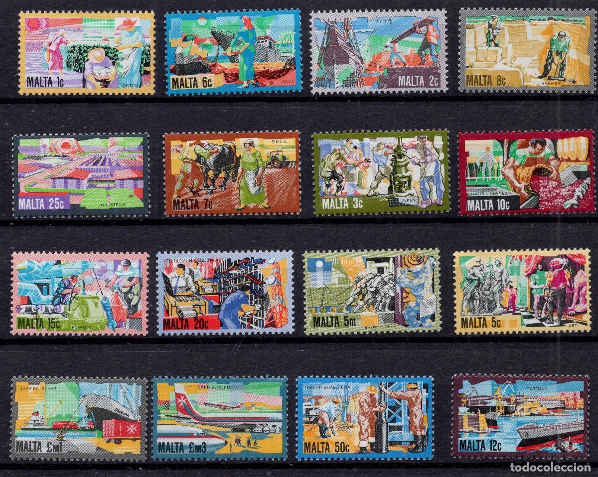 Sellos: MALTA 1981 STAMP MICHEL MT 636-651