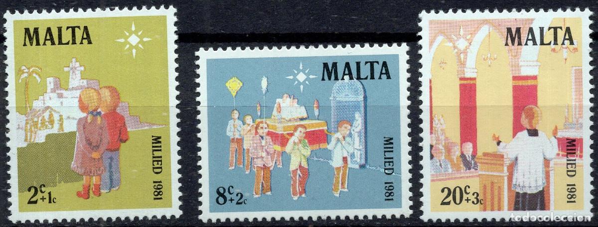 Sellos: MALTA 1981 STAMP MICHEL MT 652-654