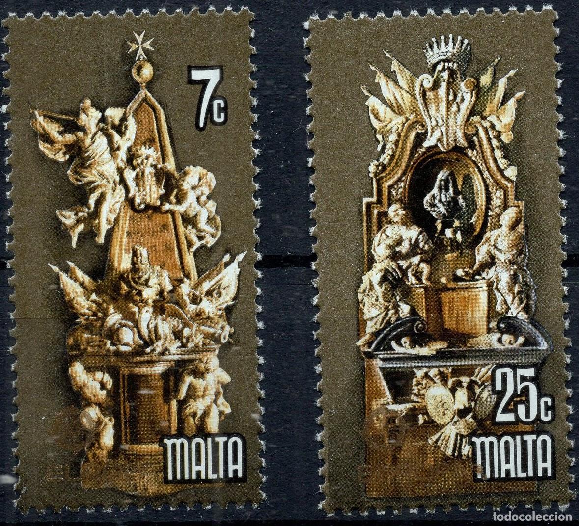 Sellos: MALTA 1978 STAMP MICHEL MT 569-570
