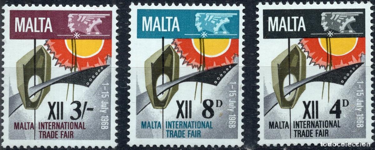 Sellos: MALTA 1968 STAMP MICHEL MT 373-375