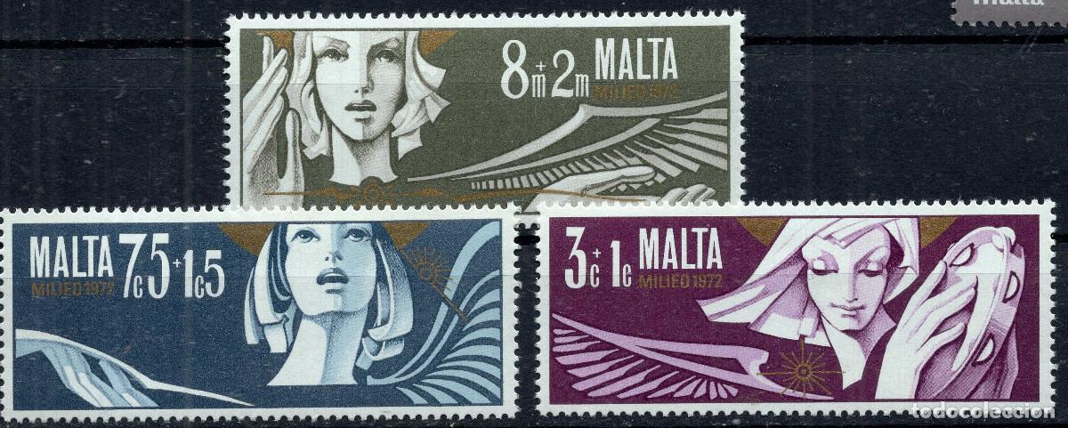 Sellos: MALTA 1972 STAMP MICHEL MT 454-456