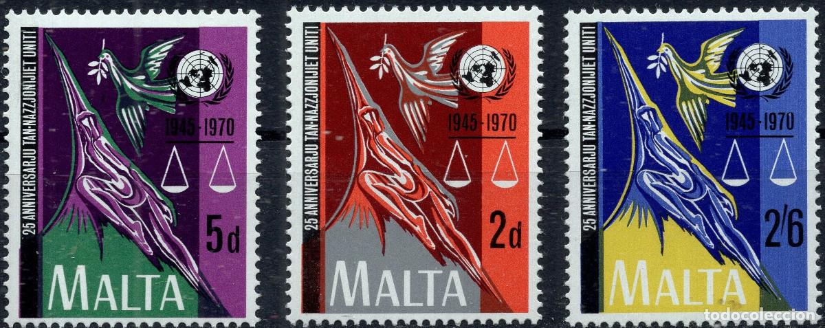 Sellos: MALTA 1970 STAMP MICHEL MT 414-416
