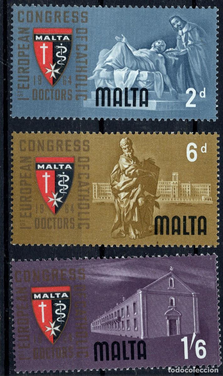 Sellos: MALTA 1964 STAMP MICHEL MT 289-291