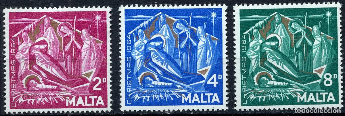 Sellos: MALTA 1964 STAMP MICHEL MT 298-300