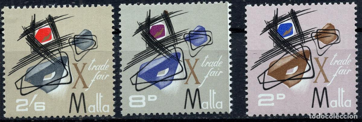 Sellos: MALTA 1966 STAMP MICHEL MT 344-346