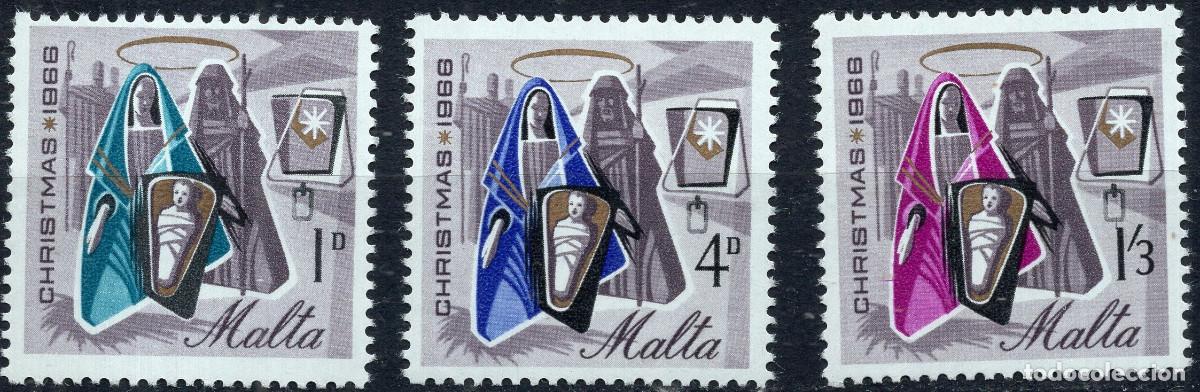 Sellos: MALTA 1966 STAMP MICHEL MT 347-349