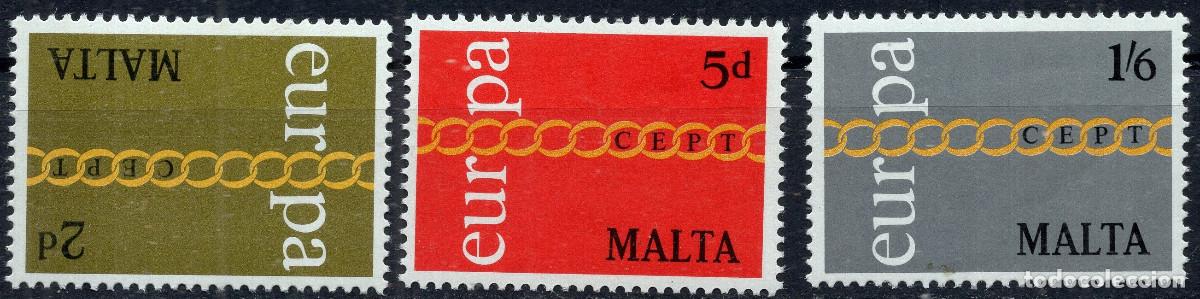 Sellos: MALTA 1971 STAMP MICHEL MT 422-424