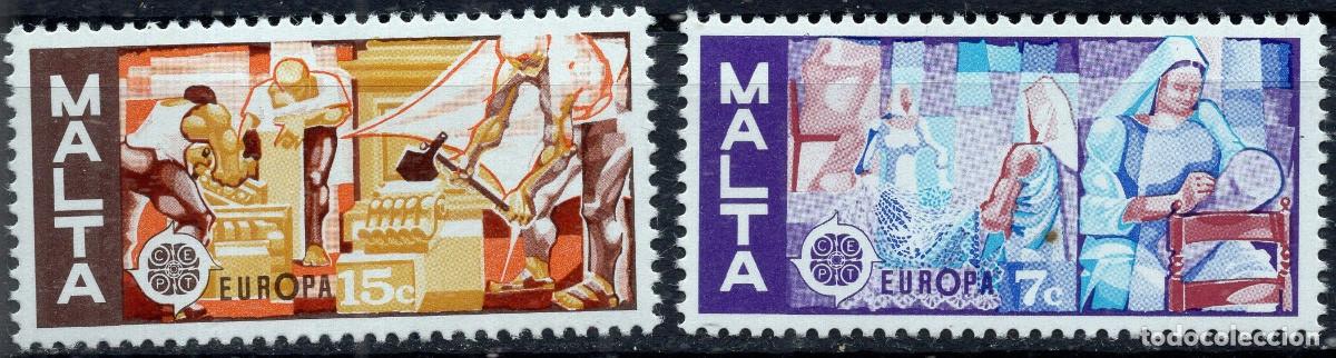 Sellos: MALTA 1976 STAMP MICHEL MT 532-533