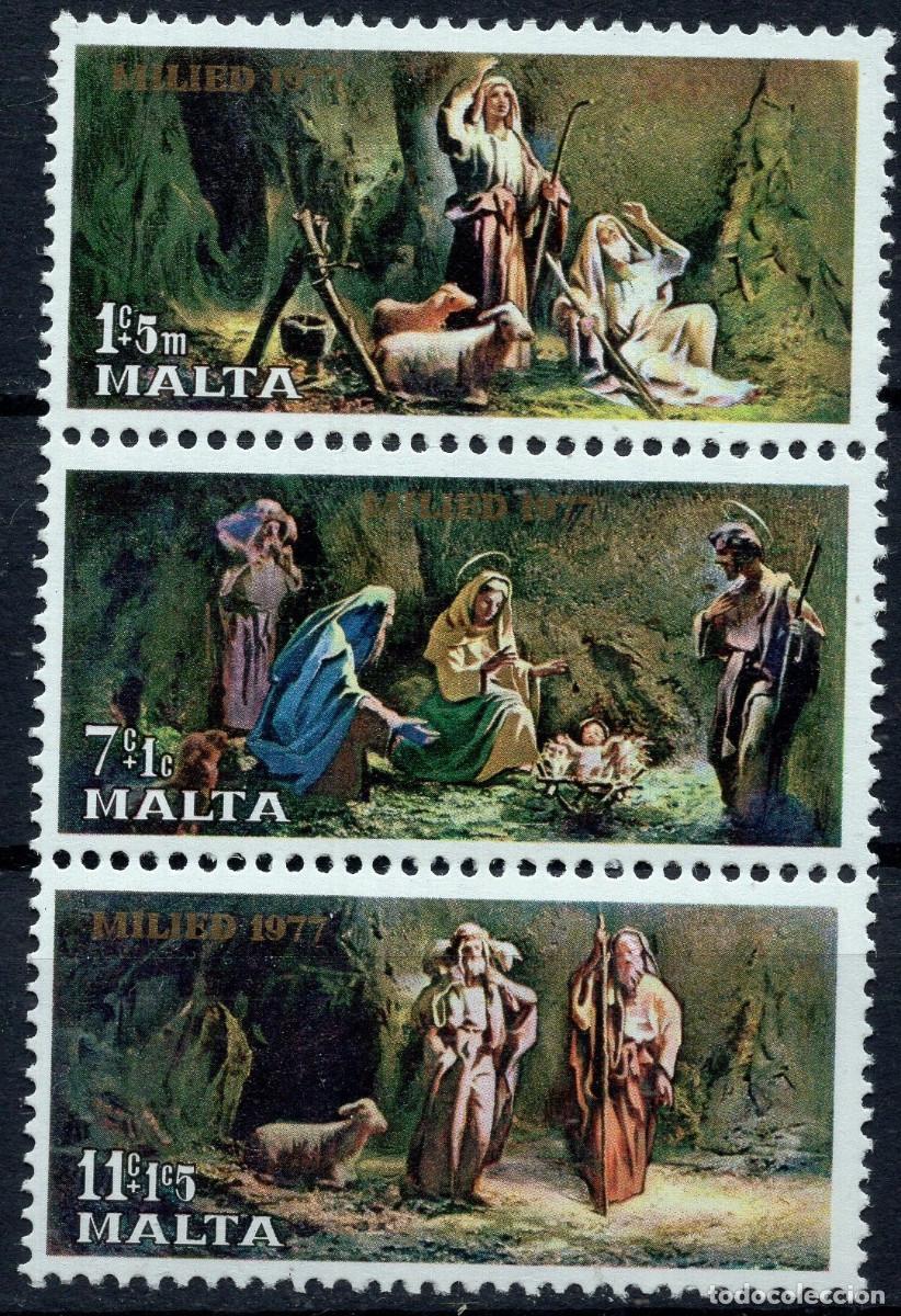 Sellos: MALTA 1977 STAMP MICHEL MT 559-561