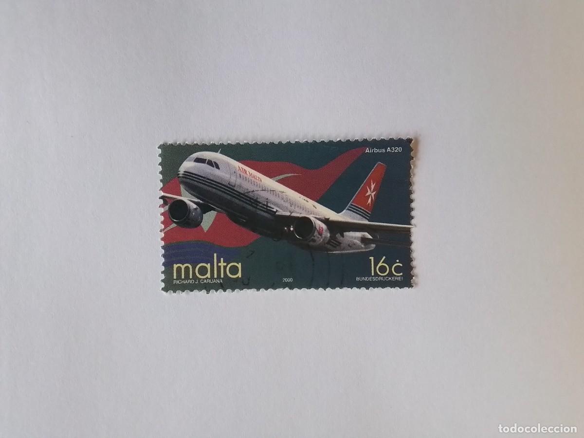 Sellos: A&Ntilde;O 2000 MALTA SELLO USADO