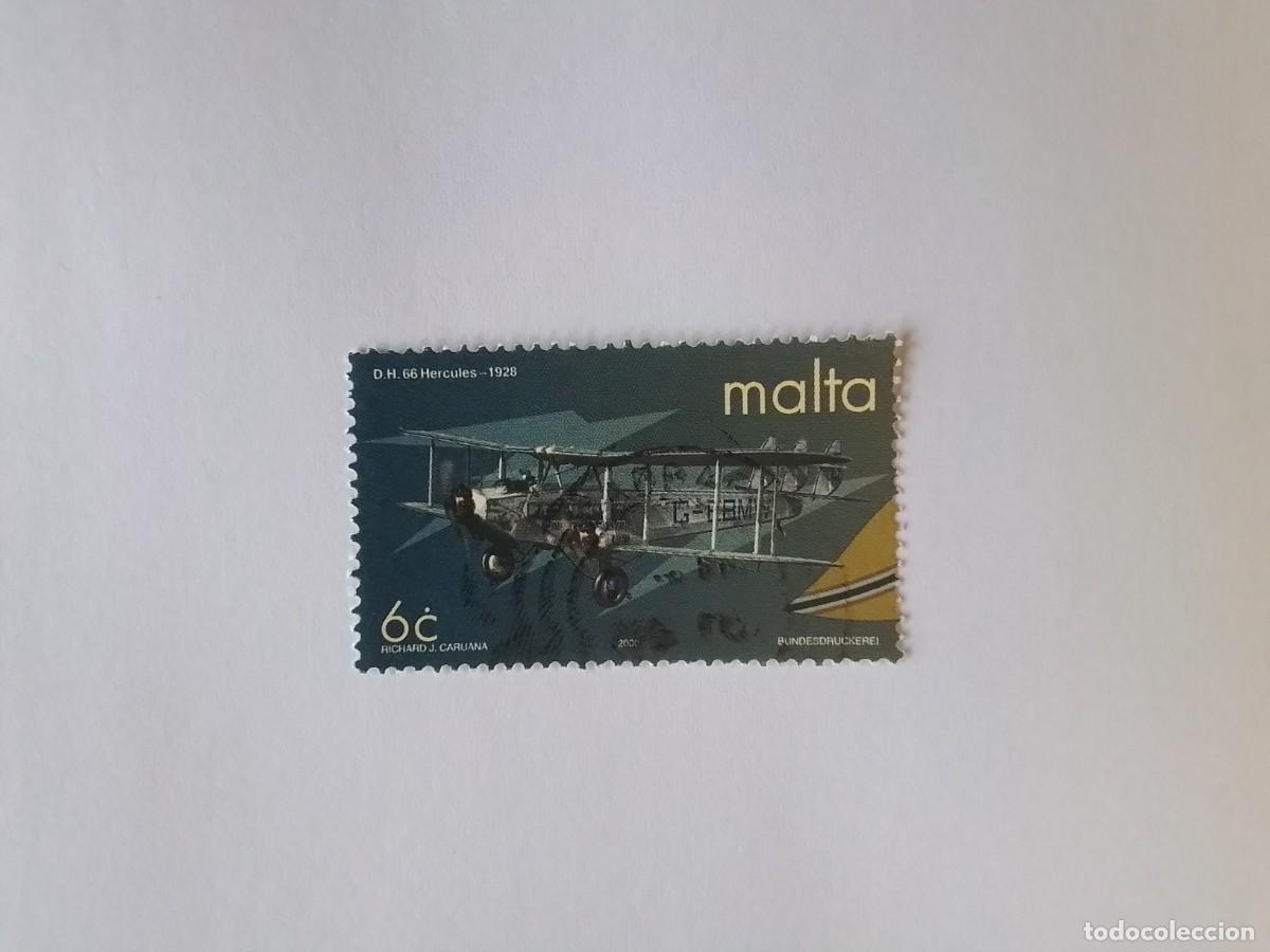 Sellos: A&Ntilde;O 2000 MALTA SELLO USADO
