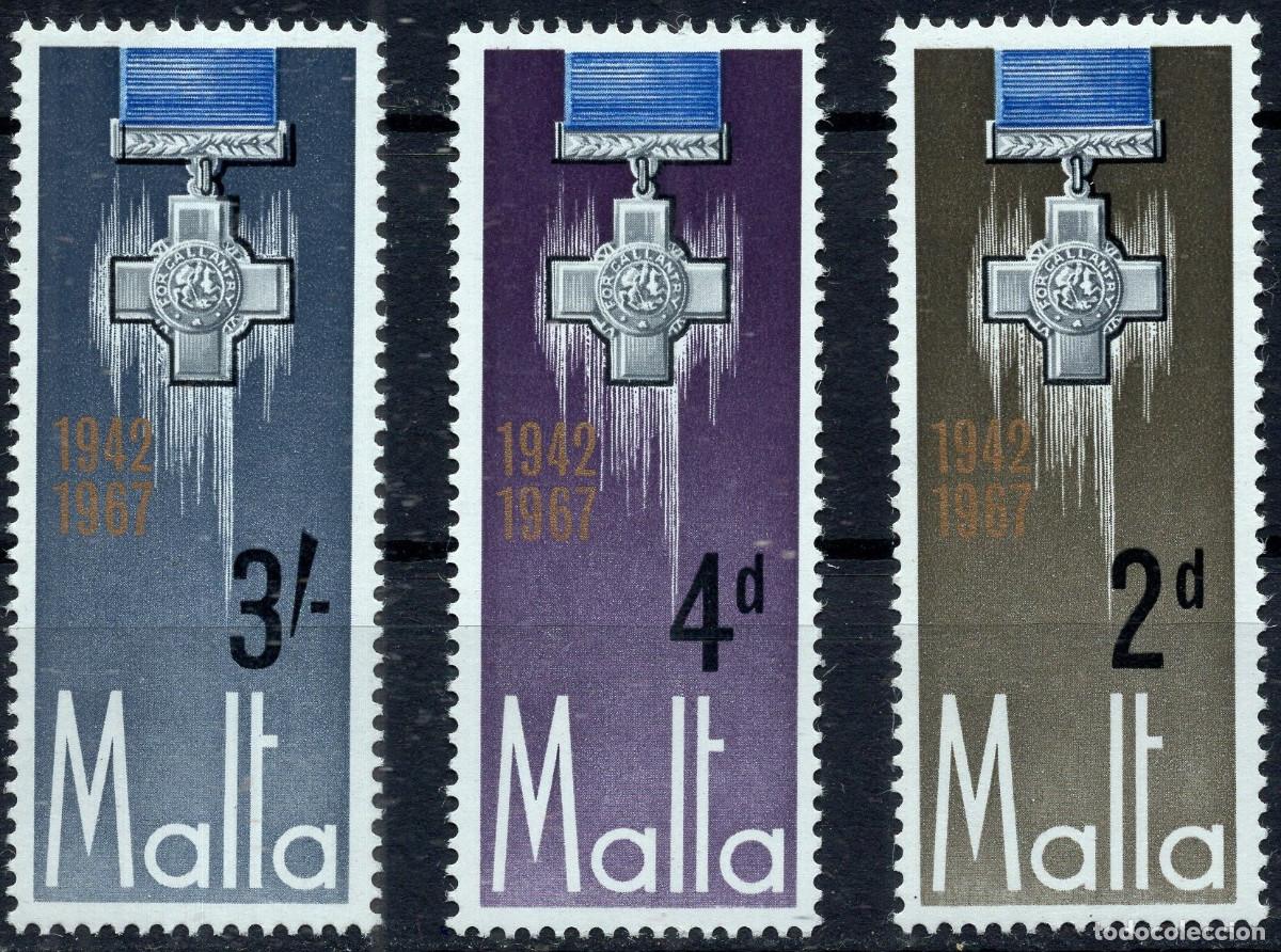 Sellos: MALTA 1967 STAMP MICHEL MT 350-352