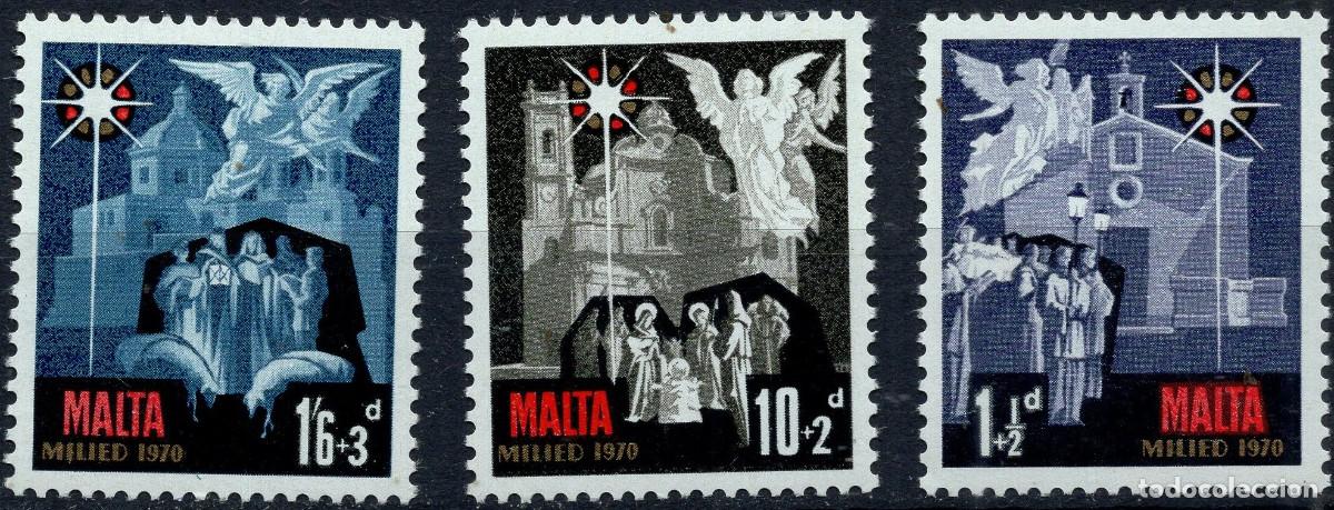 Sellos: MALTA 1970 STAMP MICHEL MT 417-419