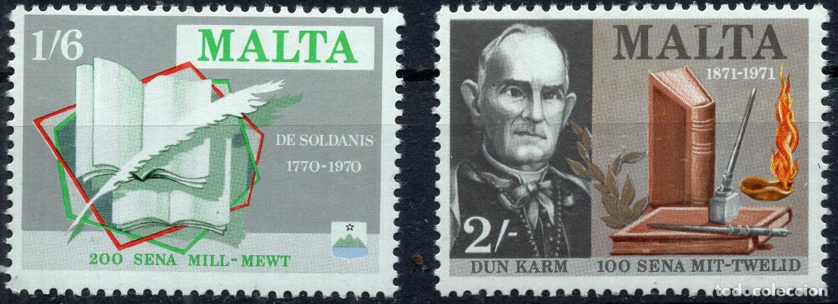 Sellos: MALTA 1971 STAMP MICHEL MT 420-421