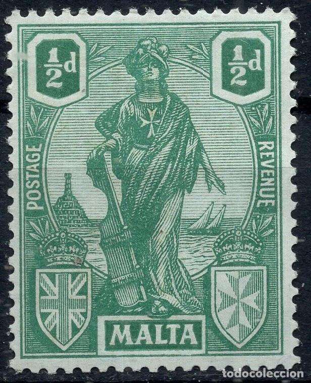Sellos: MALTA 1922 STAMP MICHEL MT 83