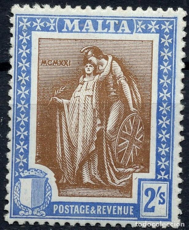 Sellos: MALTA 1922 STAMP MICHEL MT 92