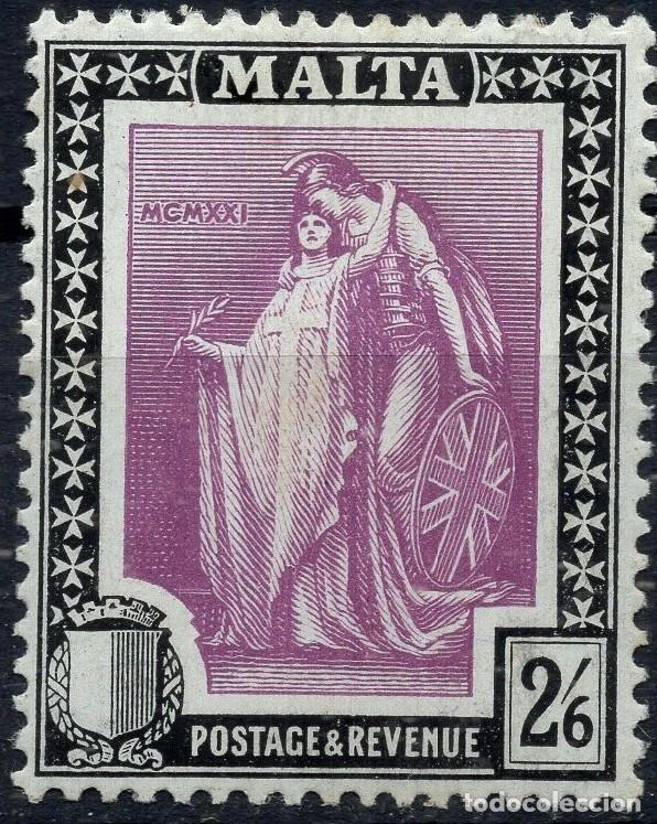 Sellos: MALTA 1922 STAMP MICHEL MT 93