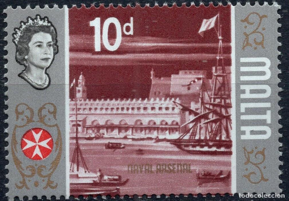 Sellos: MALTA 1965 STAMP MICHEL MT 313W