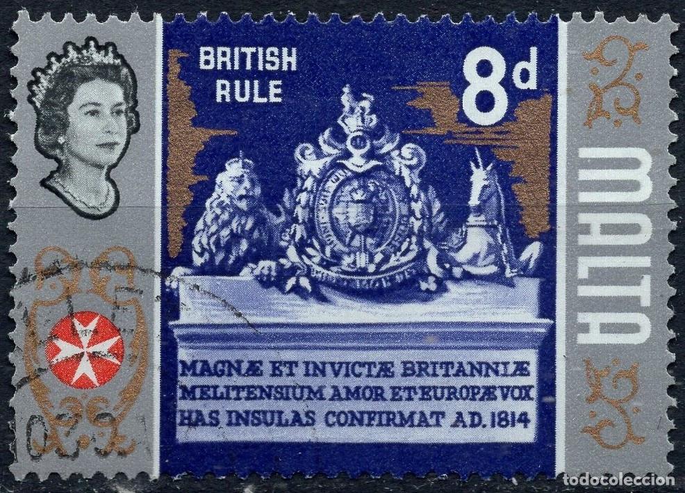 Sellos: MALTA 1965 STAMP MICHEL MT 310W