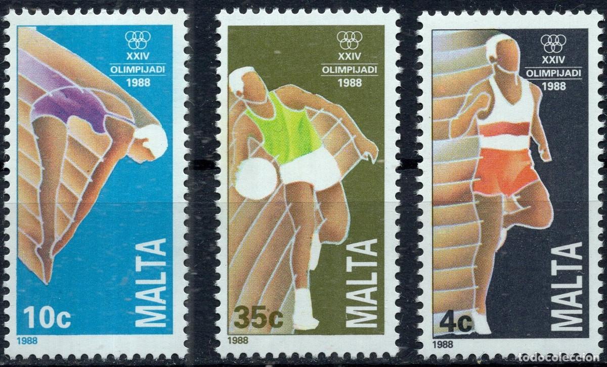 Sellos: MALTA 1988 STAMP MICHEL MT 803-805
