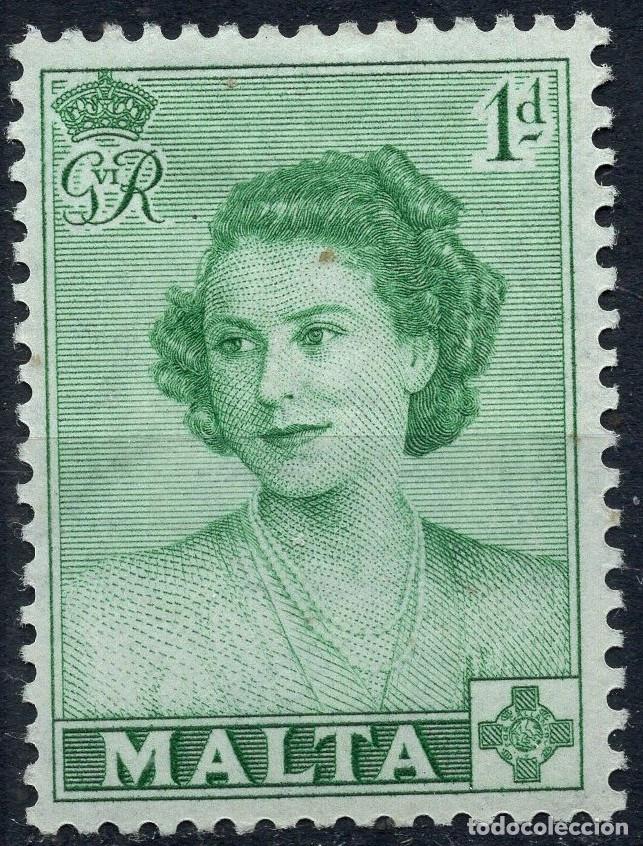 Sellos: MALTA 1950 STAMP MICHEL MT 220