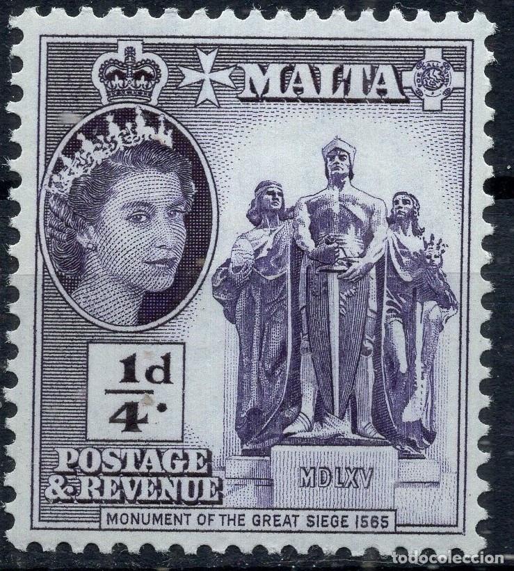 Sellos: MALTA 1956 STAMP MICHEL MT 237