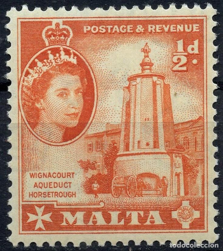 Sellos: MALTA 1956 STAMP MICHEL MT 238