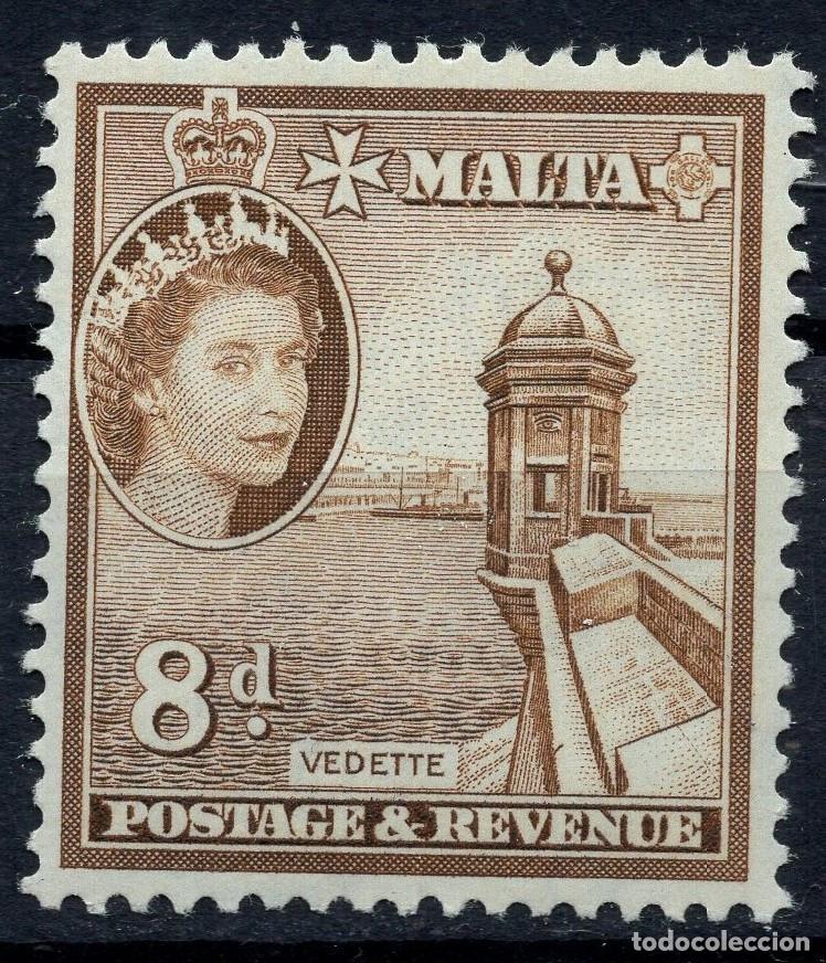 Sellos: MALTA 1956 STAMP MICHEL MT 246