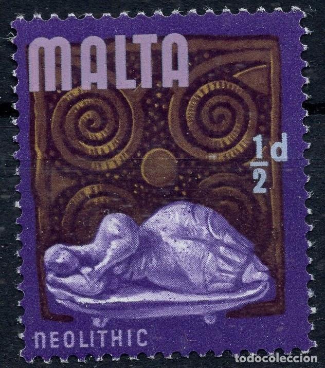 Sellos: MALTA 1965 STAMP MICHEL MT 301W